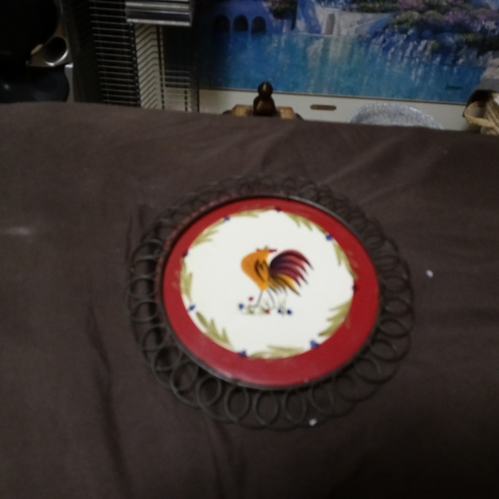 🍪🍲AVON TABLE ROOSTER COASTER🏤🐴 - Picture 8 of 11